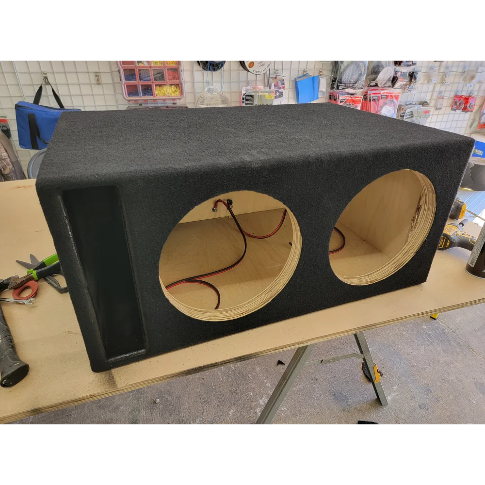 Dual 12″ Custom-built Subwoofer Enclosure (built-to-order)
