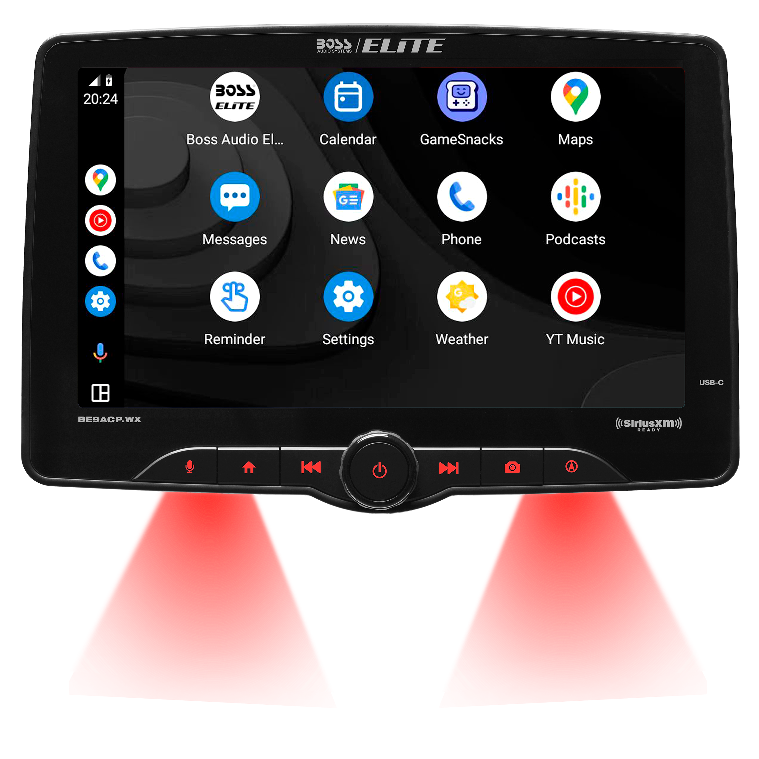 BE9ACP.WX BOSS ELITE 9 INCH FLOATING STYLE RADIO MAESTRO READY