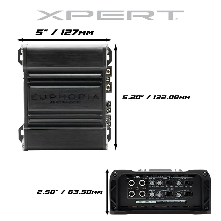 Ex100.4: 4 Channel Full Range Class d Amplifier - Sms Car