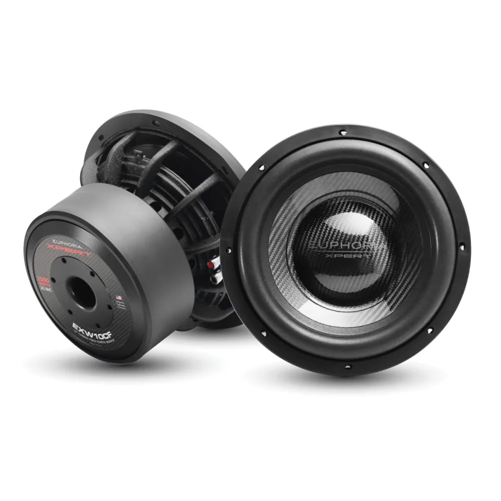 Exw10cf: 10 In. Dual 2-ohm Carbon Fiber Subwoofer