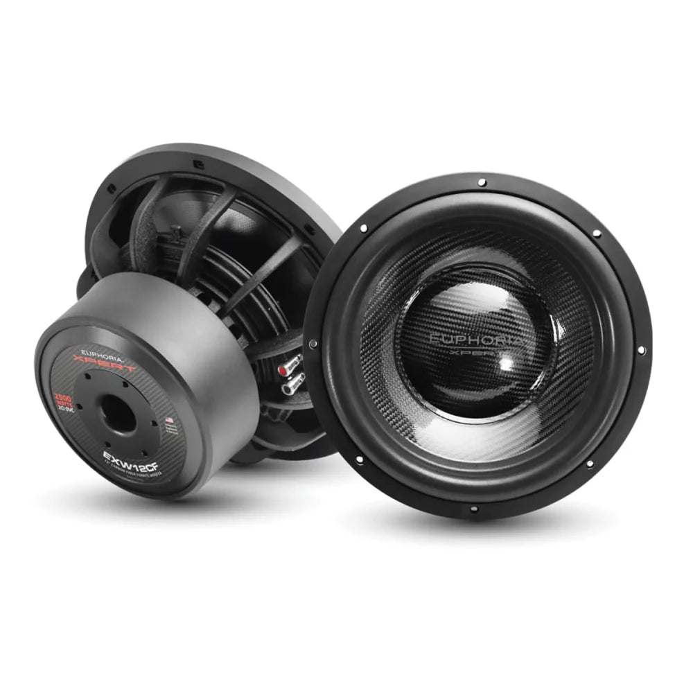 Exw12cf: 12 In. Dual 2-ohm Carbon Fiber Subwoofer