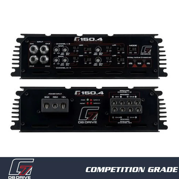 G7 150.4: 4-channel Class d Amplifier - Sms Car Audio