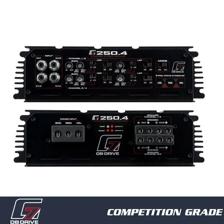 G7 250.4: 4-channel Class d Amplifier - Sms Car Audio
