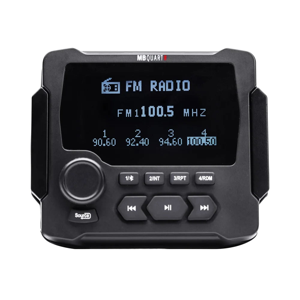 Gmr-lcd Nautic 160 Watt Powered Source Unit - Sms Car Audio