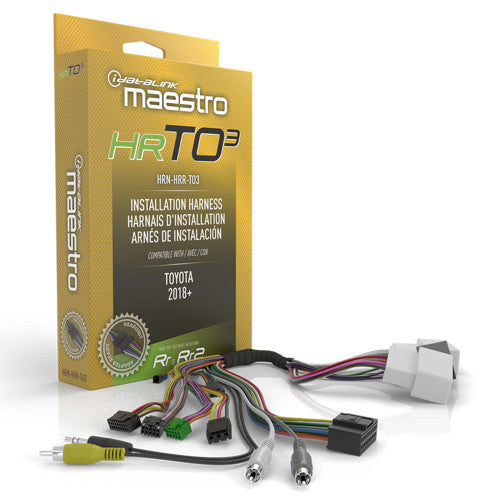 iDatalink Maestro HRN-HRR-TO3 radio replacement T-harness for Toyota Lexus and Scion
