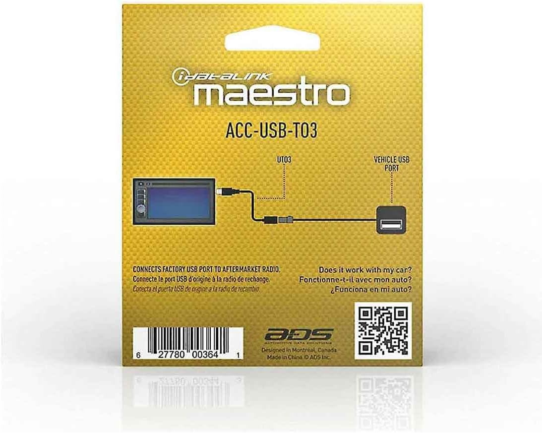 iDatalink Maestro ACC-USB-TO3 OEM USB retention adapter