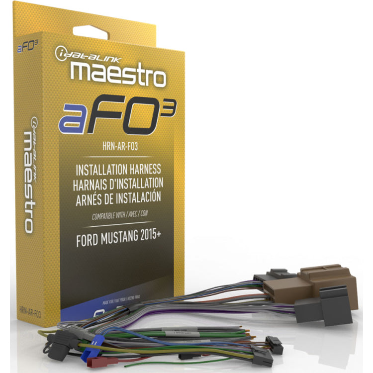 iDatalink Maestro HRN-AR-FO3 amplifier replacement T-harness for Ford Mustang