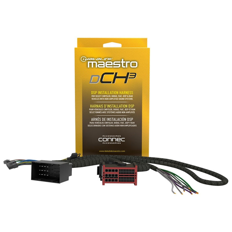 iDatalink Maestro HRN-DSP-CH3 non-amplified DSP T-harness for Chrysler Dodge Jeep RAM and Fiat