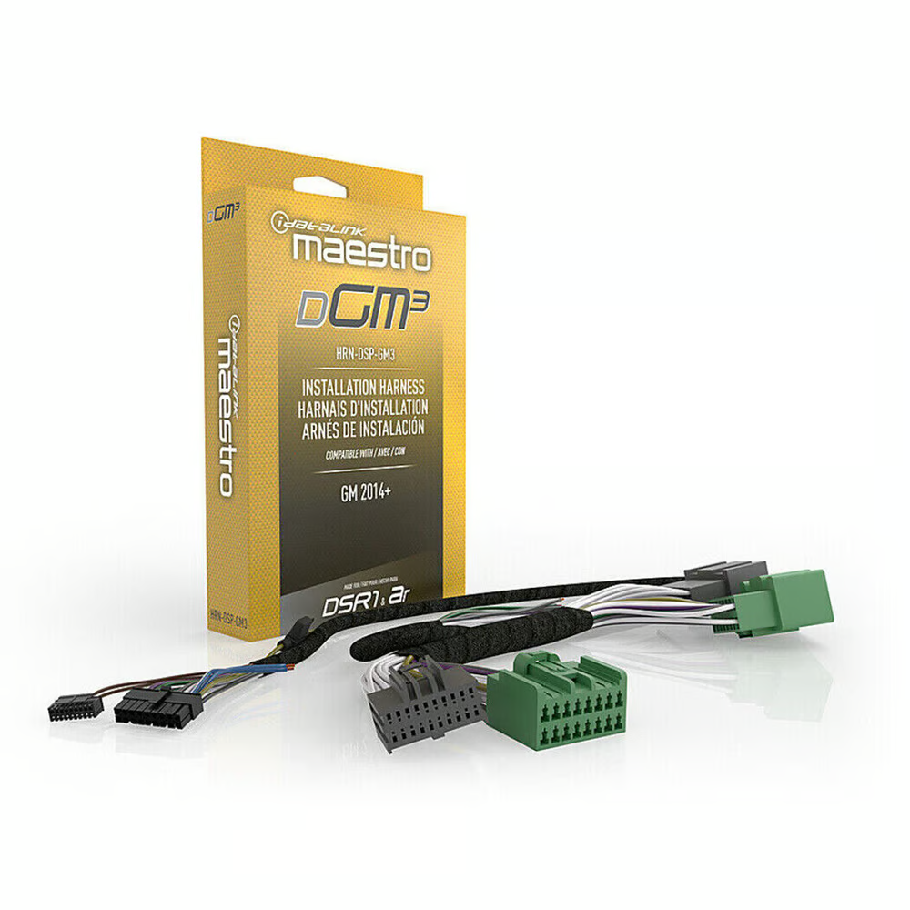 iDatalink Maestro HRN-DSP-GM3 non-amplified DSP T-harness for Buick Cadillac Chevrolet and GMC