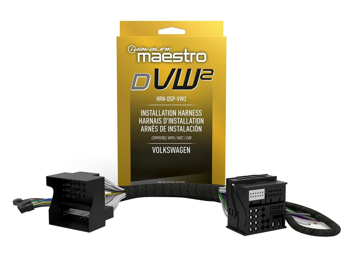 iDatalink Maestro HRN-DSP-VW2 non-amplified DSP T-harness for Volkswagen