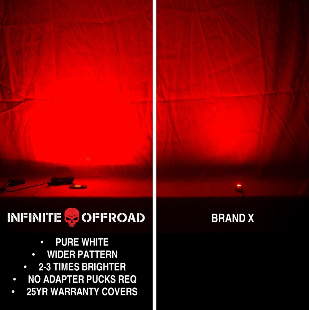 Infinite Offroad Truck Jeep RGB+W Rock Light Kit manufacturer gallery image