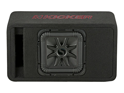 Kicker 45VL7R102 single 10-inch L7R vented loaded enclosure