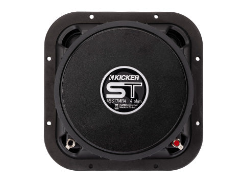 Kicker 7-inch square midrange speaker back view