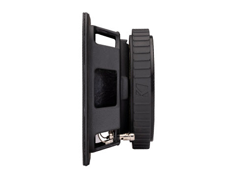 Kicker 7-inch square midrange speaker angled view