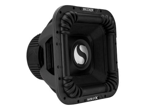 Kicker SoloX L7X 15-inch subwoofer rear three-quarter view