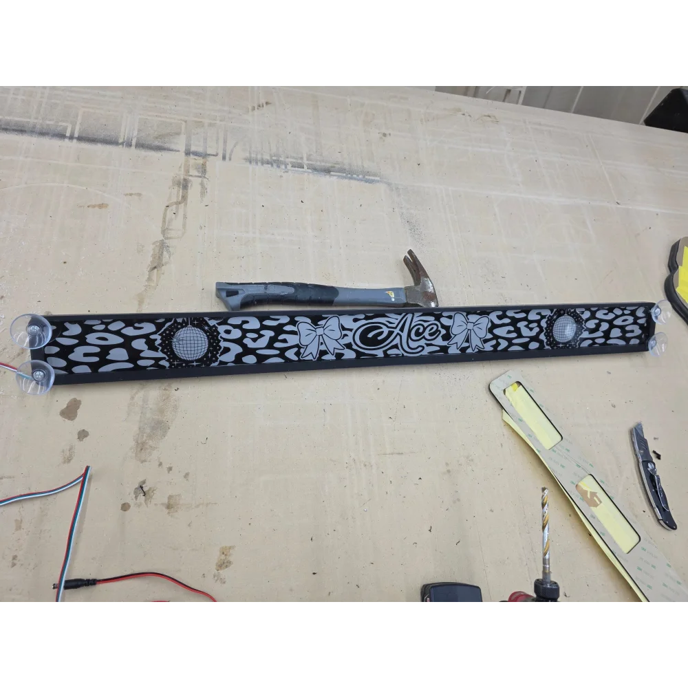 š” Lit Fx Led Dash Plaque ā Custom Acrylic Engraved