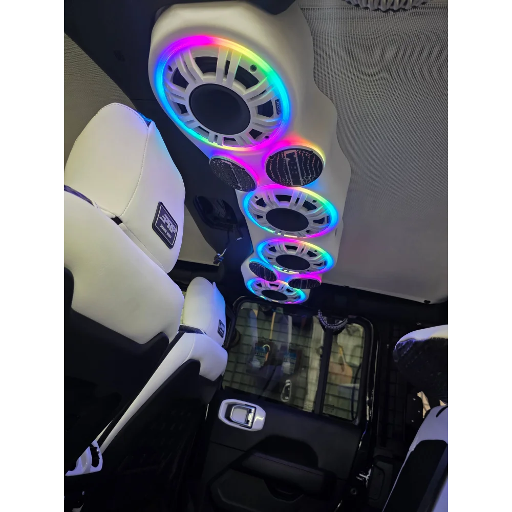 Lit Fx Led Light Rings for Kicker Marine Speakers Being