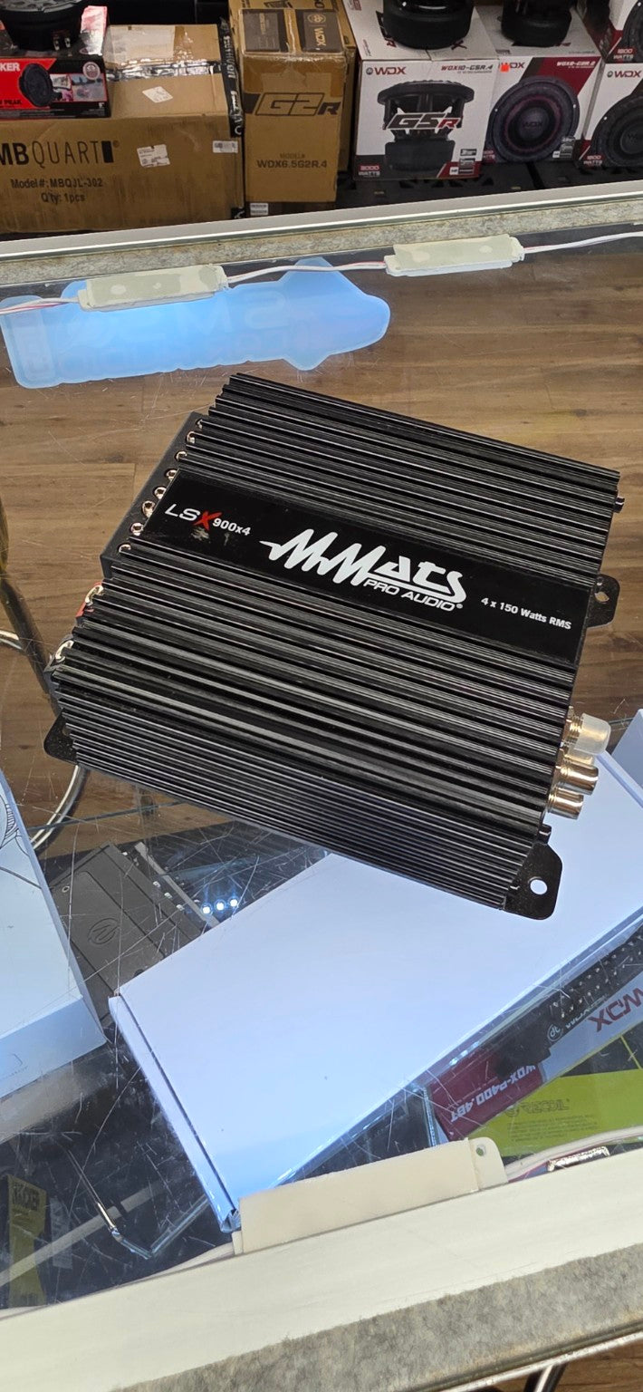 Used MMATS Pro Audio LSX900x4 4-channel car audio amplifier - closeout clearance