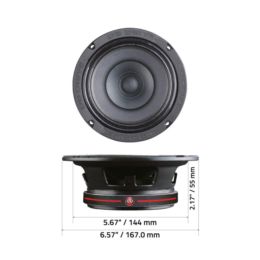 P2mb 6pr4: 6.5’’ Pro Audio Midrange (4-ohm) - Sms Car Audio