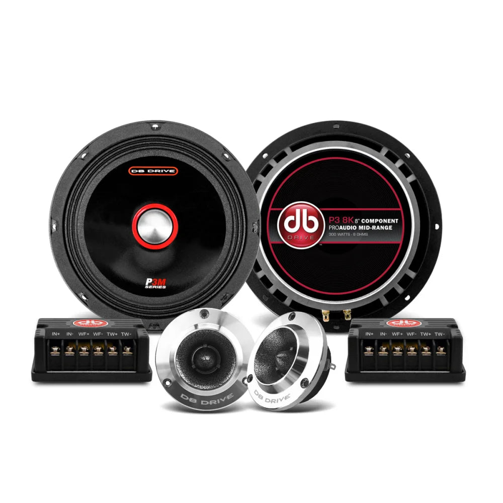 P3 8k: 8’’ Pro Audio Component Speaker - Set Sms Car Audio