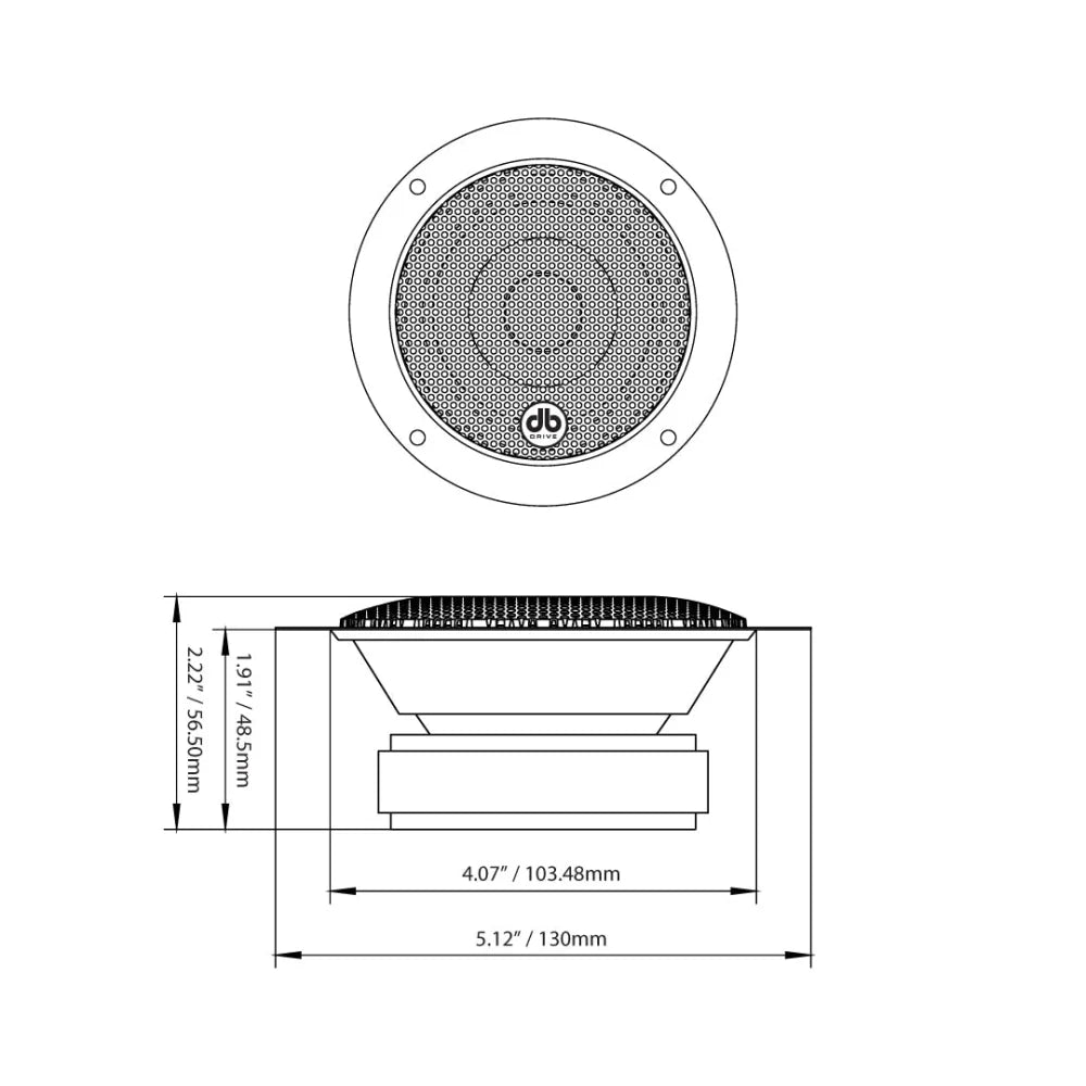 P4m 4sb: 4’’ Pro Audio Sealed Back Midrange - Speaker Sms