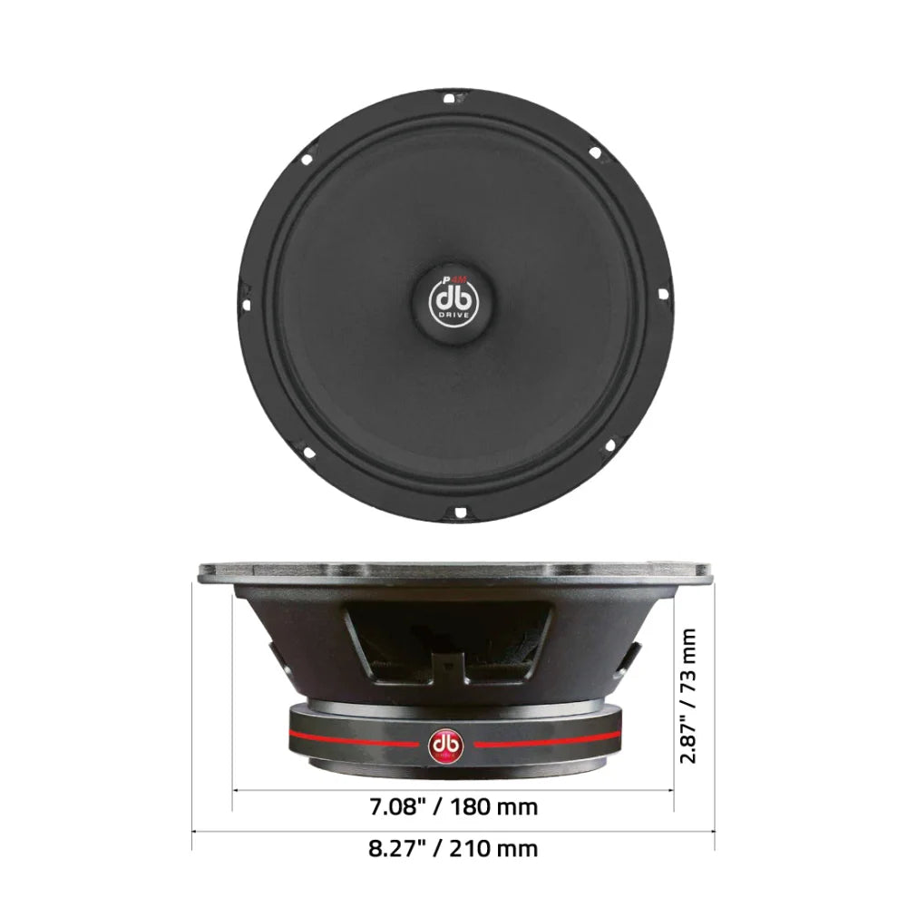 P4m 8c: 8’’ Pro Audio Midrange - Sms Car Audio