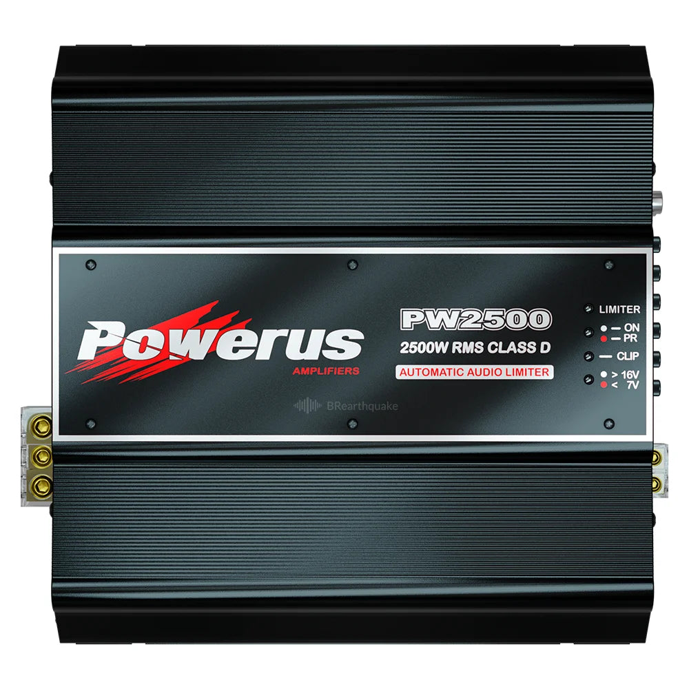 Powerus Pw2500 Amplifier 2-ohm 3930w Rms 1-channel - Sms