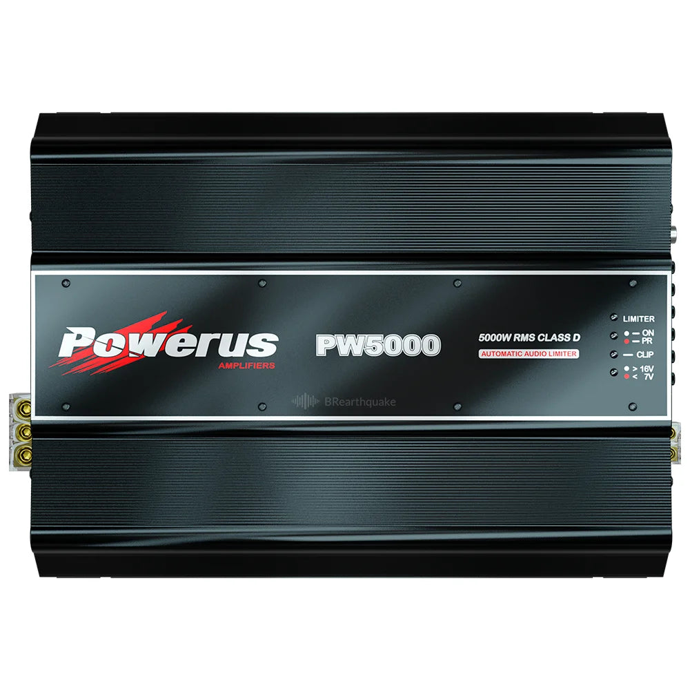 Powerus Pw5000 Amplifier 1-ohm 5600w Rms 1-channel - Sms