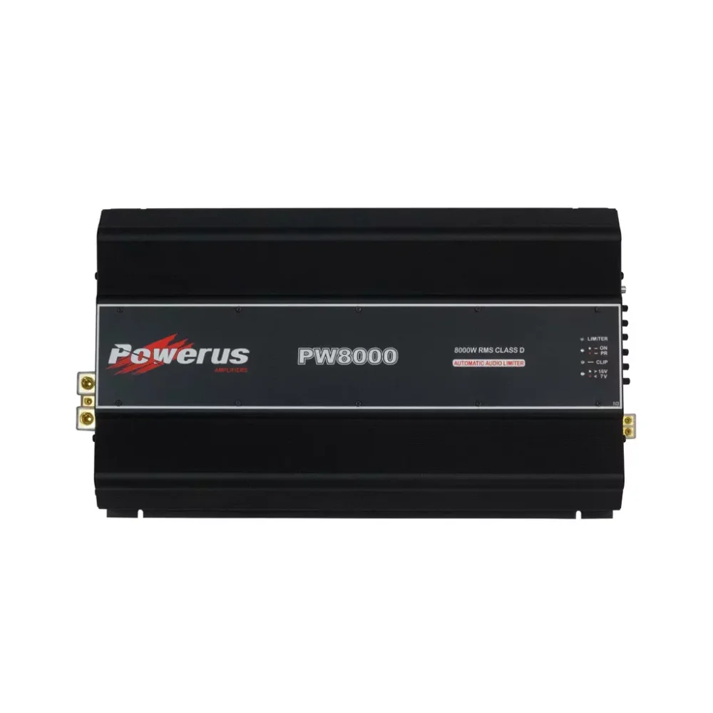 Powerus Pw8000 Amplifier 1-ohm 8000w Rms 1-channel