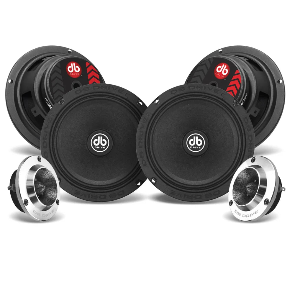 Pro6k4m: 6.5’’ 4-midrange/2 Tweeter Pro Audio Component Kit