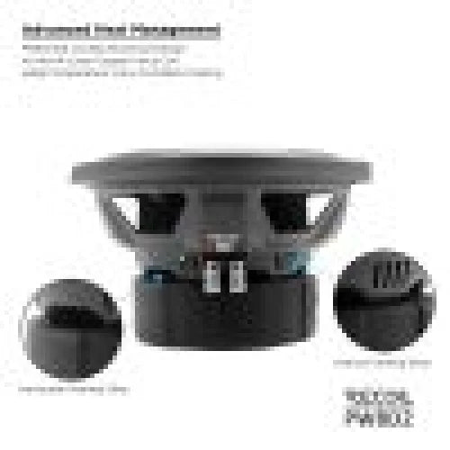 Recoil Audio Pw8d2 Echo Pro 8 Inch 400 Watts Rms Dvc 2 Ohm