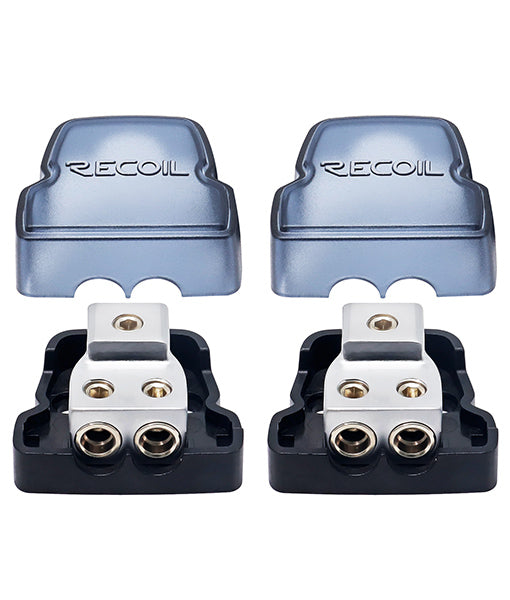 Recoil DB12P 2-way power and ground distribution blocks 2 pack