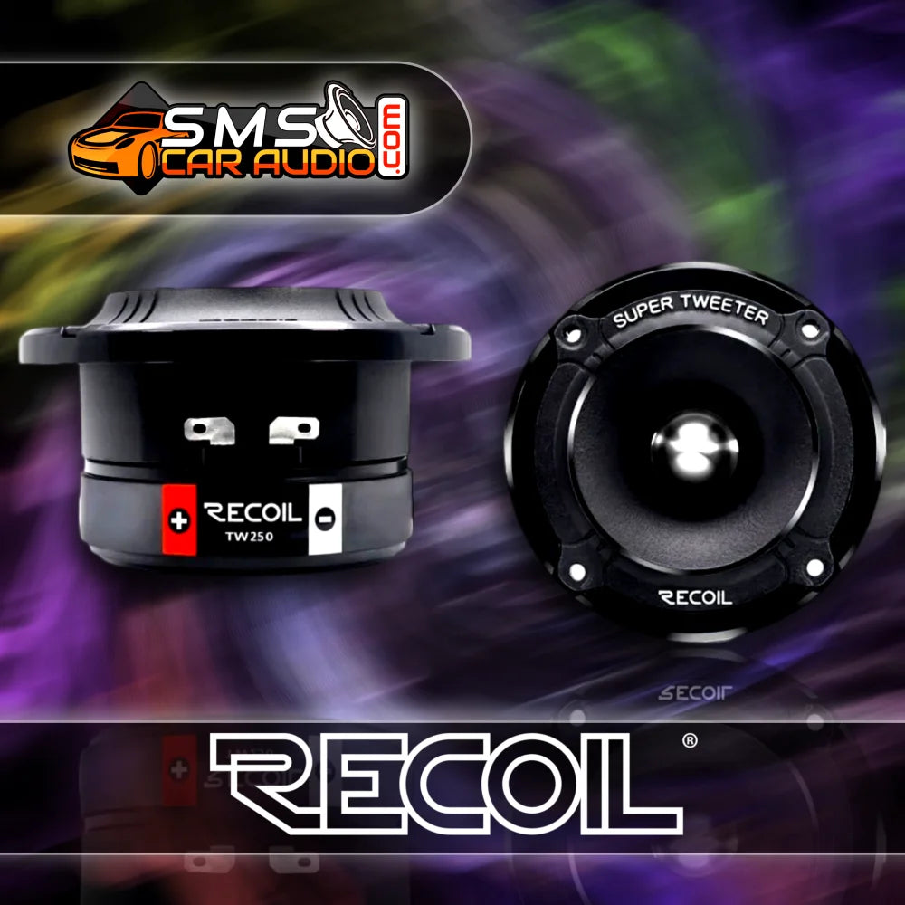 🔊 Recoil Tw250 – High Compression Bullet Super Tweeter Pair