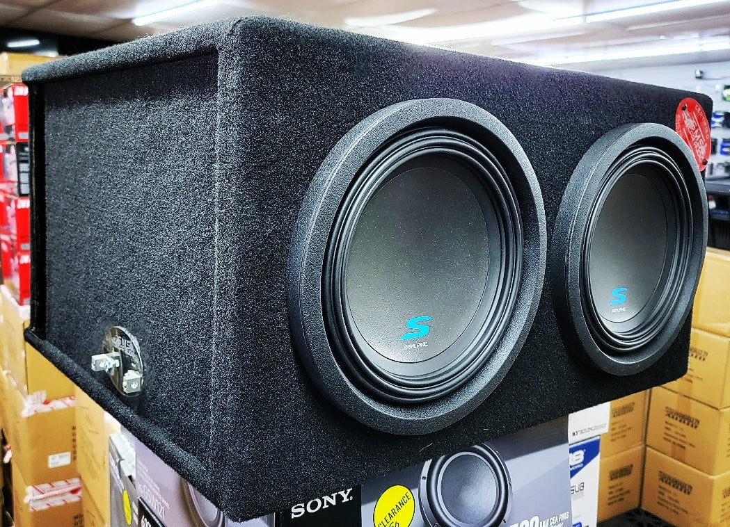 Dual 10″ Custom-Built Subwoofer Enclosure (Built-to-Order)