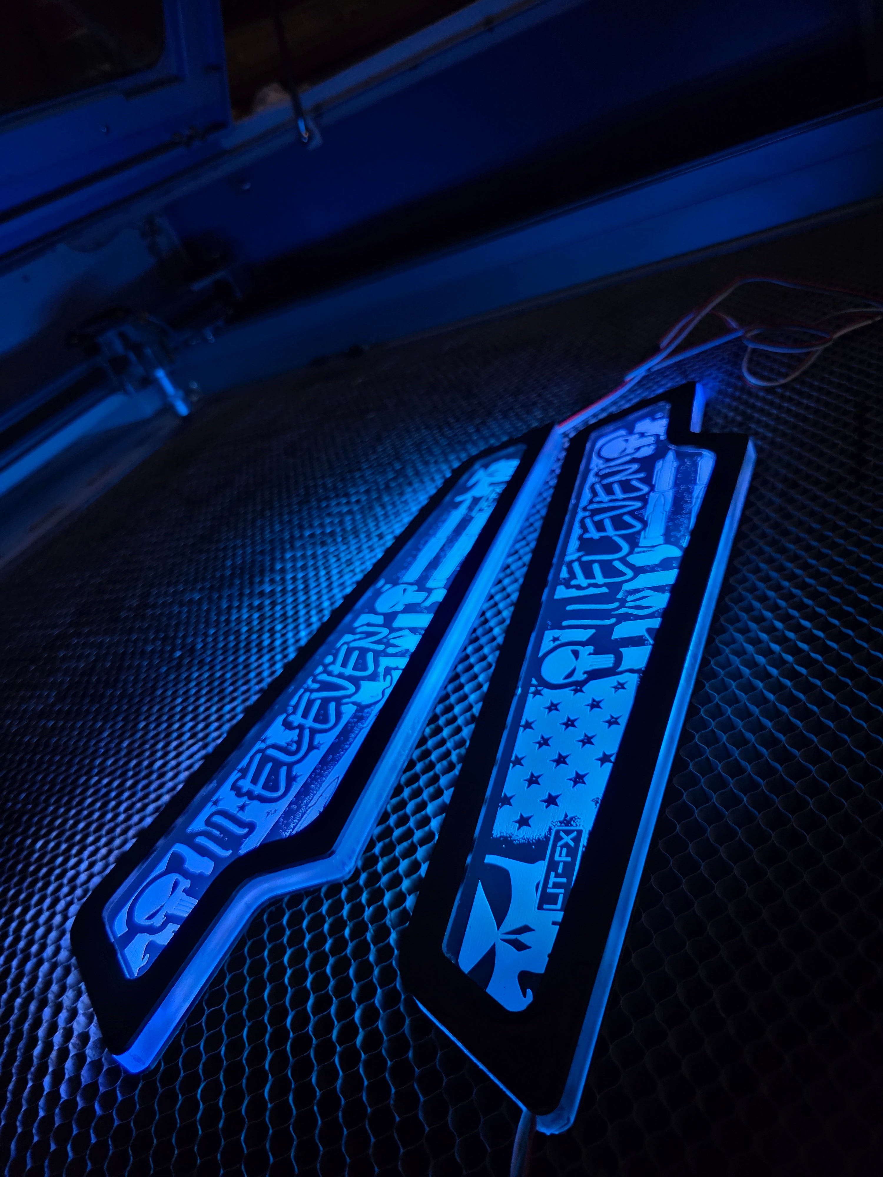 Lit FX SMS Car Audio Jeep LED lighting panel pair