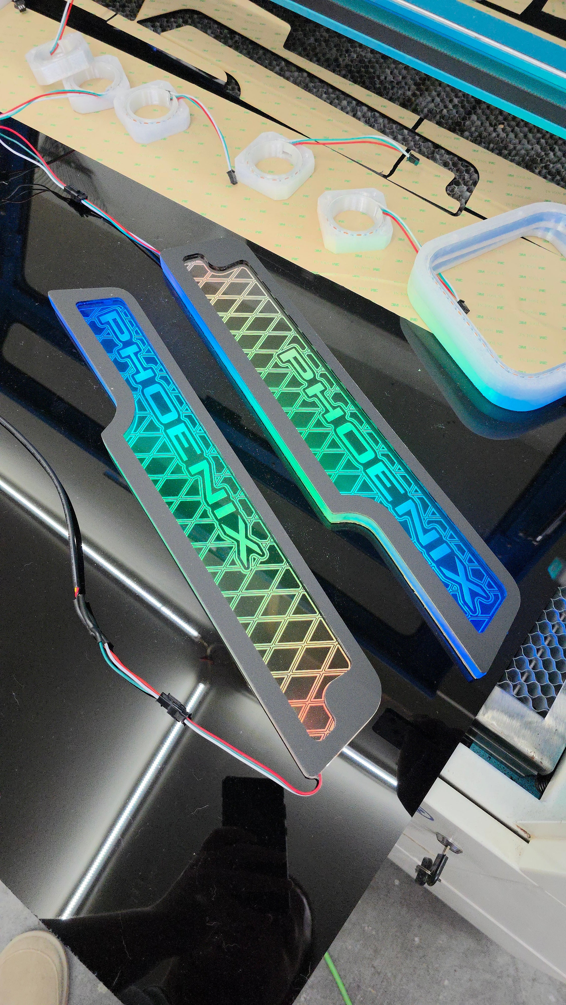 Lit FX SMS Car Audio Jeep JL JT custom LED panel