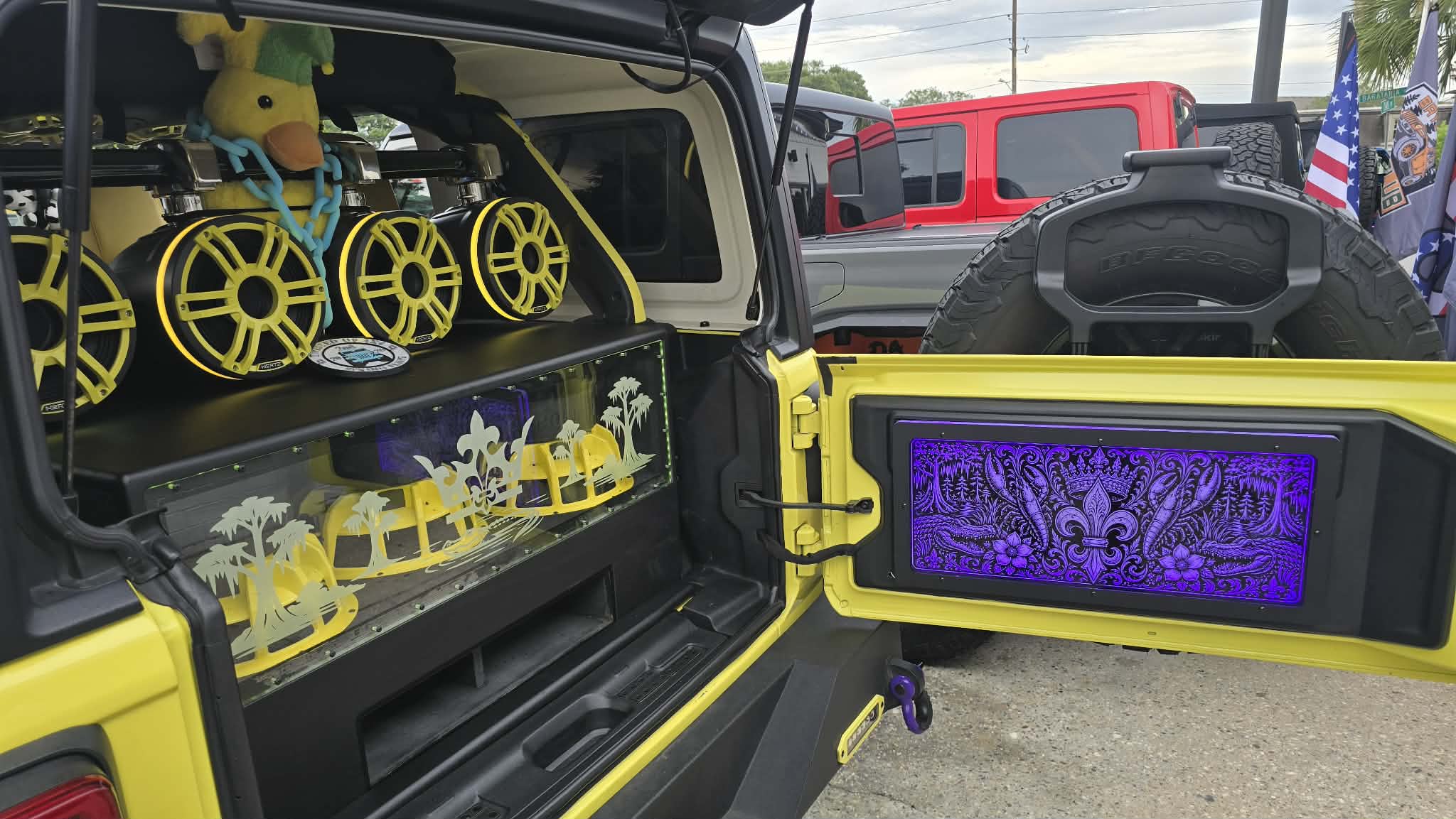 Lit FX Jeep Tailgate LED Panel with Controller
