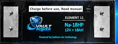 Vault Power NA-18HP 18Ah battery terminal configuration