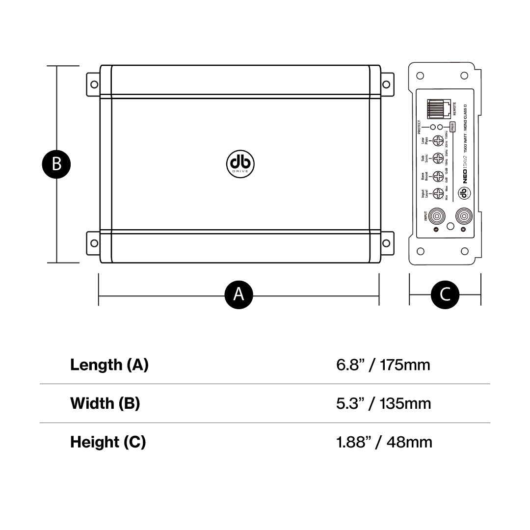 NEO4V2 : NEO 4-Channel Class D Mini Amplifier