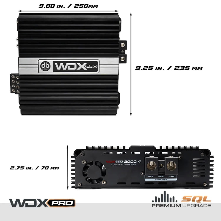 Wdx Pro2000.4: 4-channel Full-range Class d Amplifier - Db