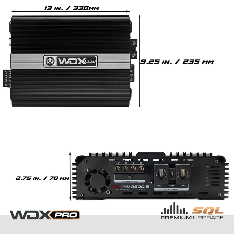Wdx Pro2500.5: 5-channel Full-range Class d Amplifier - Db