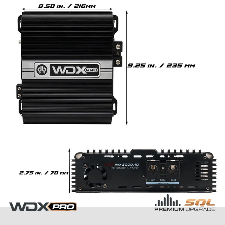 Wdx Pro3000.1d: Mono Full-range Class d Amplifier - Db Drive