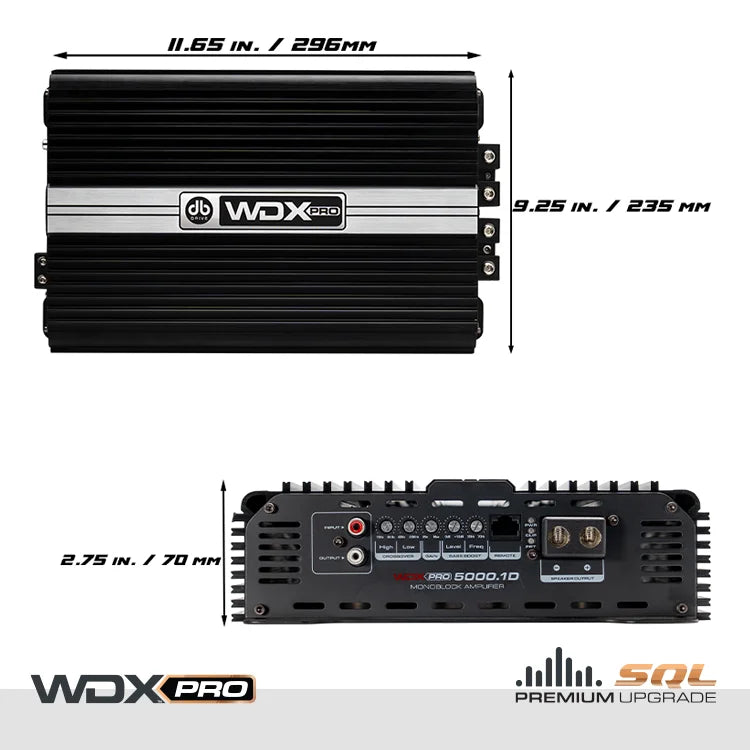 Wdx Pro5000.1d: Mono Full-range Class d Amplifier - Db Drive