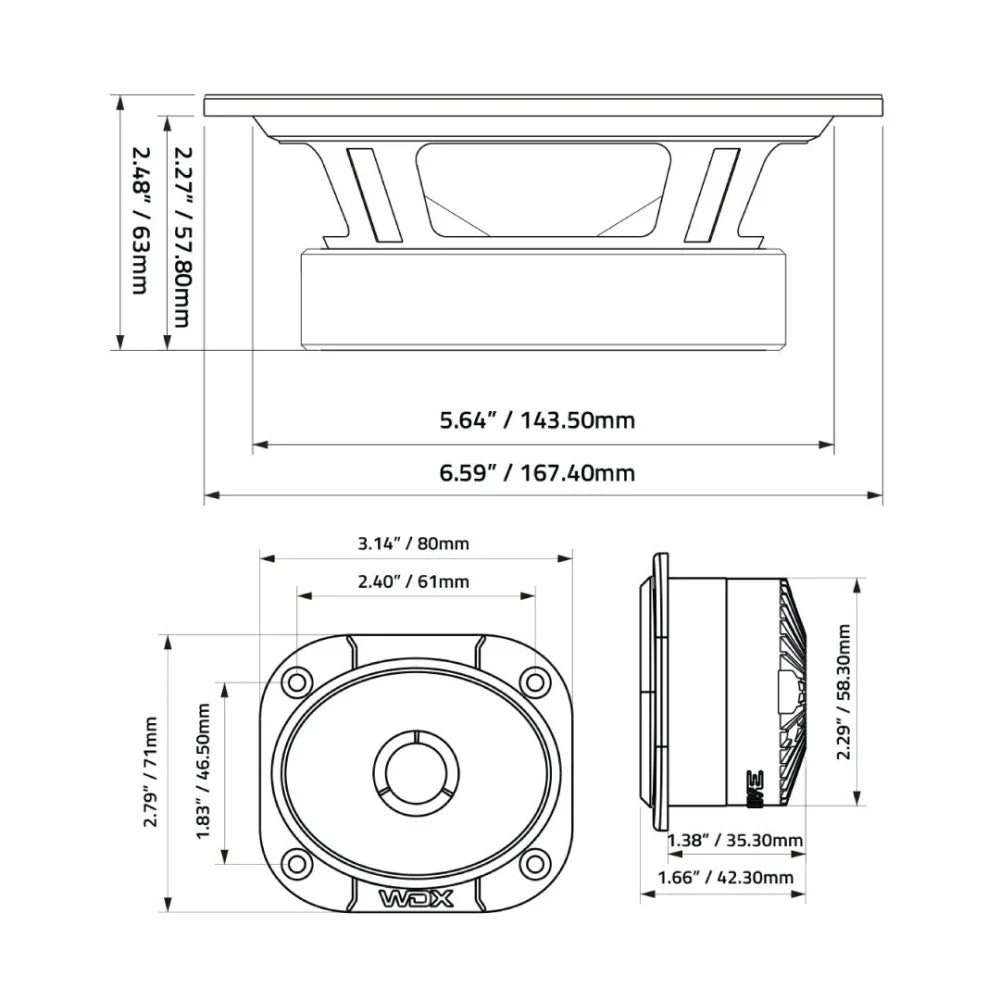 Wdx7-6.5-4mtw: Wdx 7 Series 6.5’’ 4-midrange/4-tweeter Pro