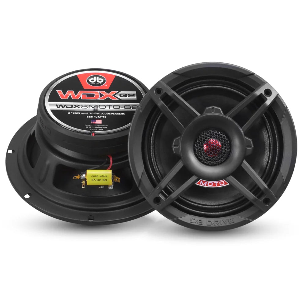 Wdx8moto-g2: 8’’ Moto 2-way Motorcycle Loudspeakers (1