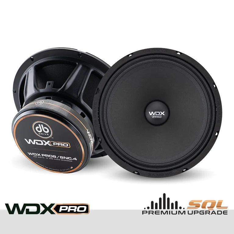Wdxpro8/8nc.4: 8’’ Neo-charged Pro Audio Midbass (1 Pair)