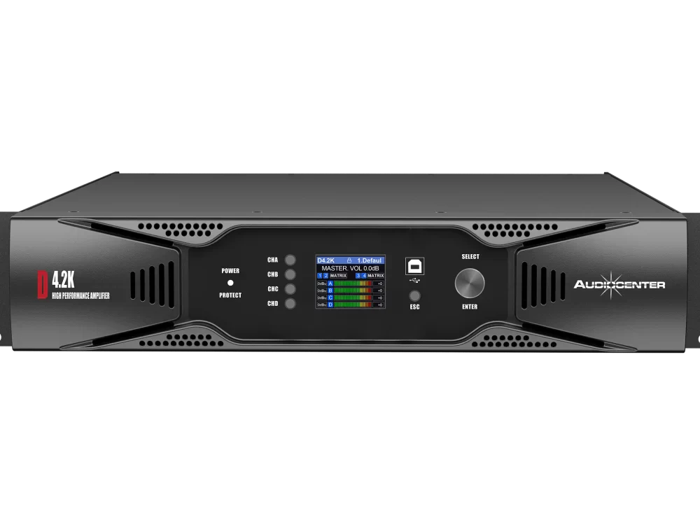 AudioCenter D Series DSP power amplifiers