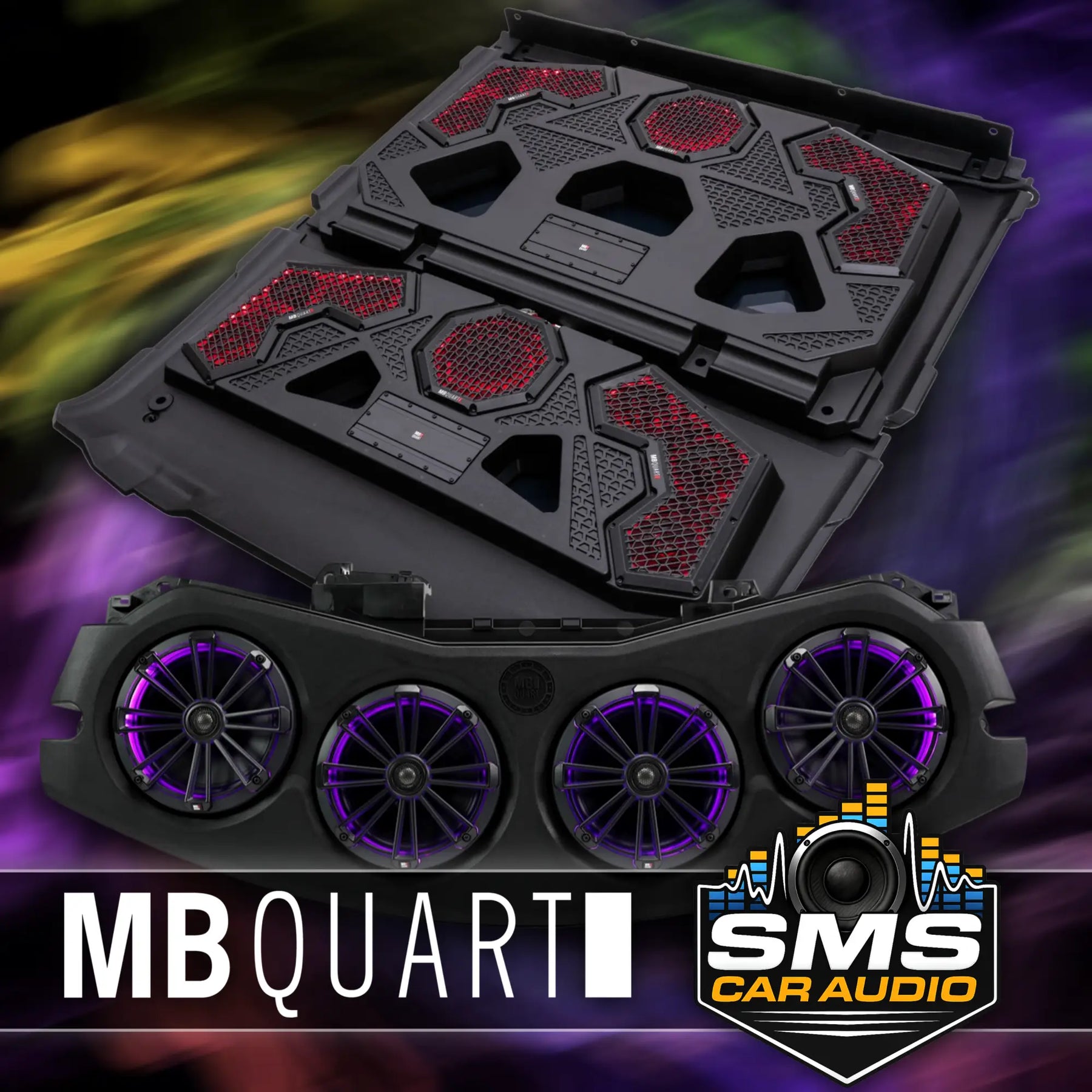 MB Quart Jeep soundbars, amplifiers, speakers, motorcycle, marine, and powersports products