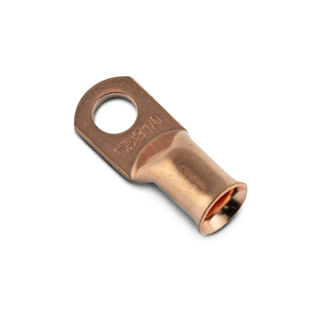 1/0-ga Copper Ring Terminals Pack of 10 - Car Audio: