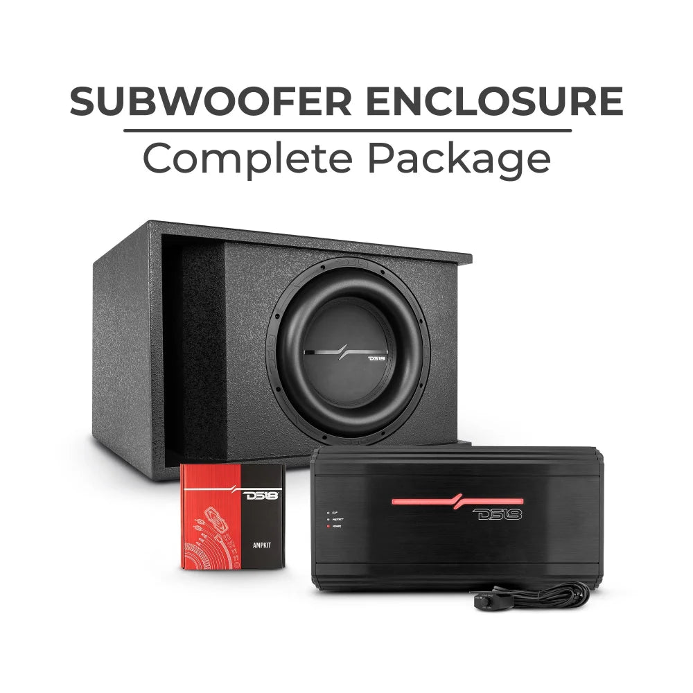 1 x 12’’ Subwoofer Enclosure Complete Package - Car